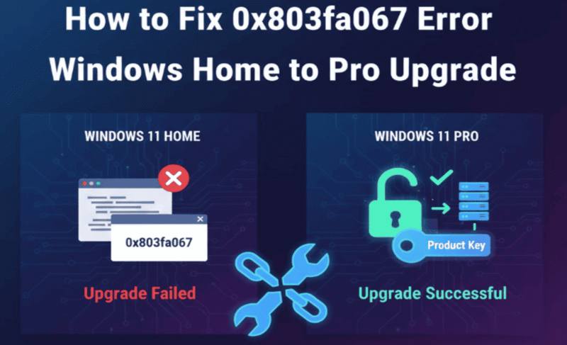 Home Error How to Fix 0x803fa067 Error During Windows Home to Pro Upgrade