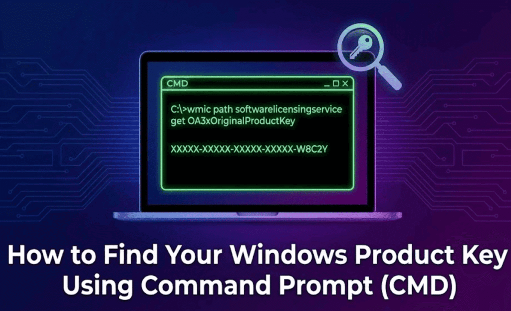How to Find Your Windows Product Key Using Command Prompt (CMD)